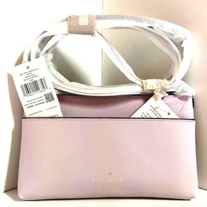 Nwt kate spade sadie xbody set. Lilac in color.